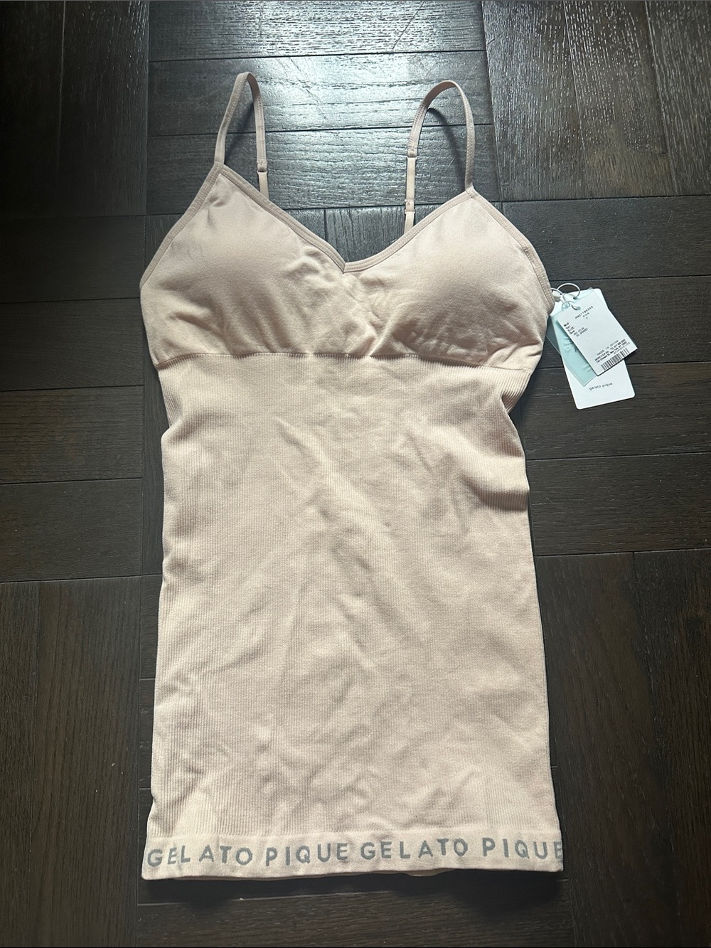 Gelato Pique Women's Nude Beige Tank Top Cami